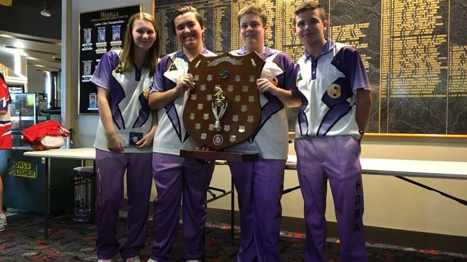 TITLE WINNERS: The Hunter's fours team won the state junior title.