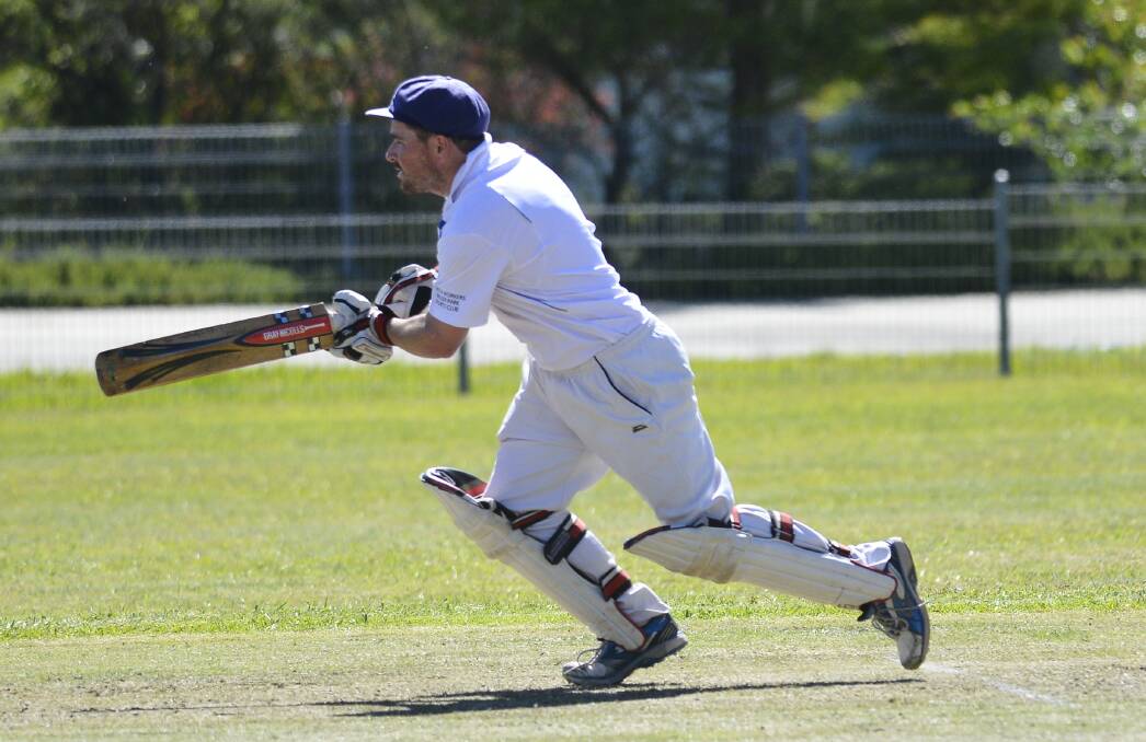 TOP KNOCK: Josh Dagg scored 96 not out in Greta Branxton's four-wicket loss to Bellbird. Picture: Michael Hartshorn