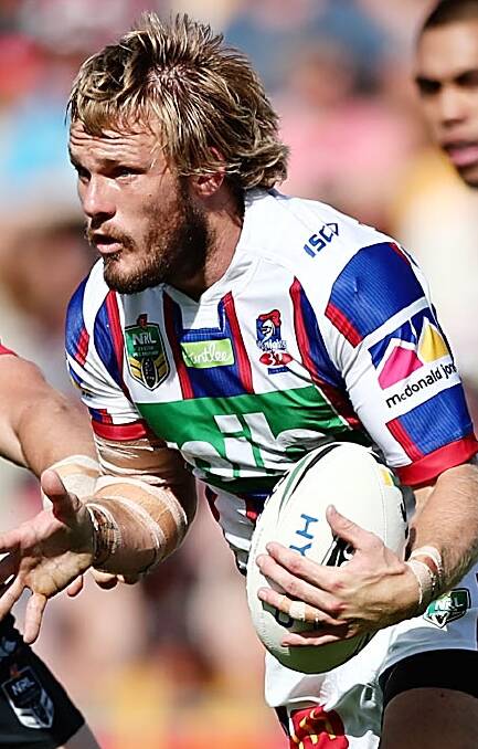 DOUBLE: Knights winger Nathan Ross scored two tries in four minutes.
