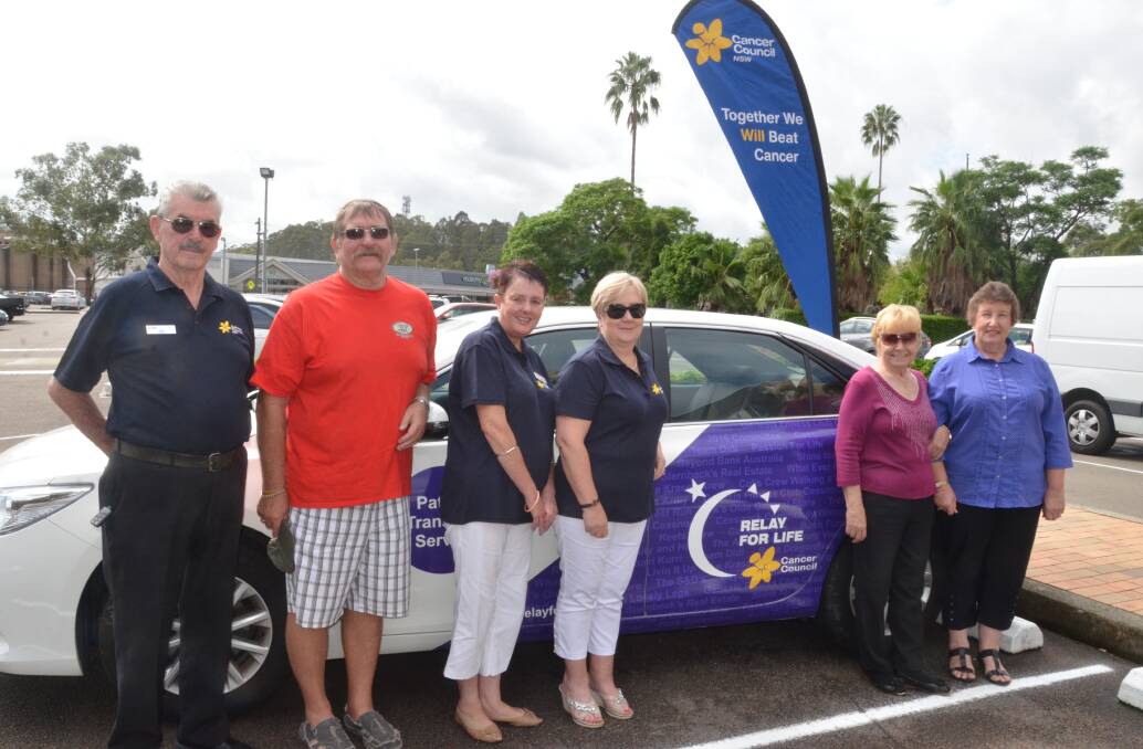 SERVICE: Volunteer drivers Tex Howe, Peter Zaichenko, Francine King and Kathy Pynsent with Judy Clark and Helen Richardson from Cessnock Community Transport at the launch of the Cessnock Patient Transport Service on March 24. Picture: Krystal Sellars