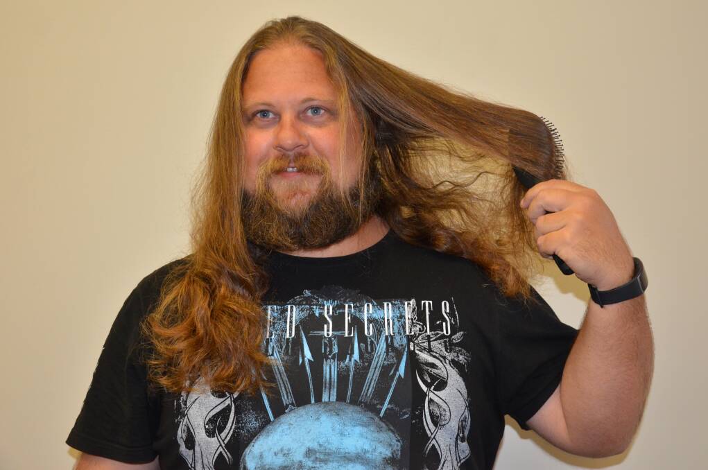 GOING THE CHOP: Cessnock man Timothy Lowe will have his beard and head shaved on Friday for the Hope For Lani campaign. Picture: Krystal Sellars