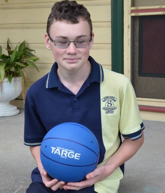 GOALS: Weston's Tyson O'Neil, 13, has been selected in the NSW junior goalball team for this week's national championships, and will also compete at the NSW All Schools athletics championships in October.