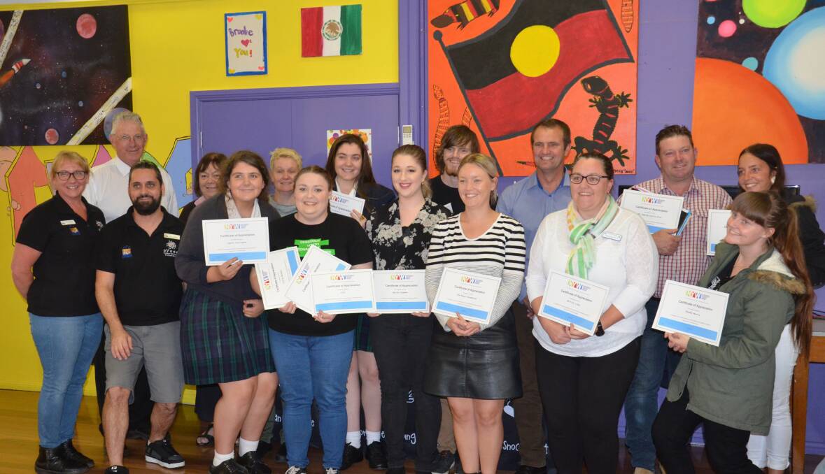THANKS: Volunteers and services who contributed to Cessnock's Youth Week 2017 celebrations were recognised at the ceremony at CYCOS on Monday.
