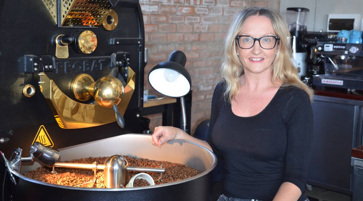 GOLD: Terissa Kerr-Robinson, founder of the Hunter Valley Coffee Roaster, who won a gold medal at the Golden Bean Australia Awards. Picture: Krystal Sellars