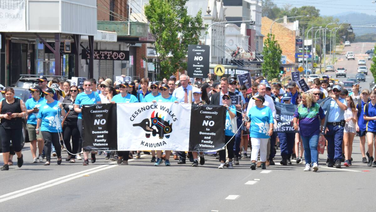 UNITED: About 600 people took part in the Cessnock Walks Kawuma march on Wednesday. Picture: Krystal Sellars