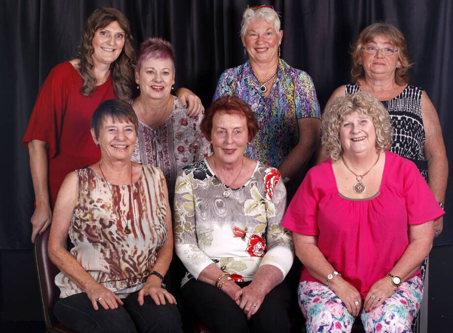 PAMPERING: Cessnock Breast Cancer Support Group members (back) Linda, Kerry, Peggy, Yvonne (front) Kelly, Robyn and Vicki at the 2016 Bald and Beautiful Day.