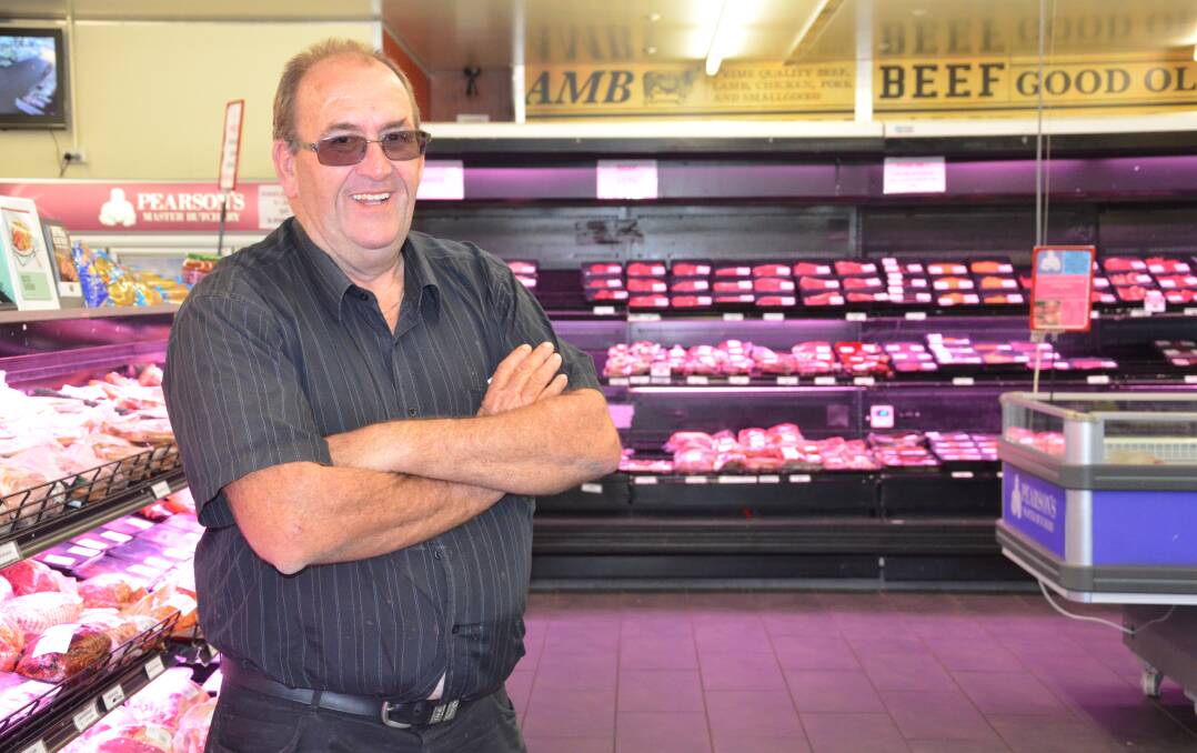 THE LITTLE GUYS: Weston butcher John Pearson urges the community to support small business. Picture: KRYSTAL SELLARS