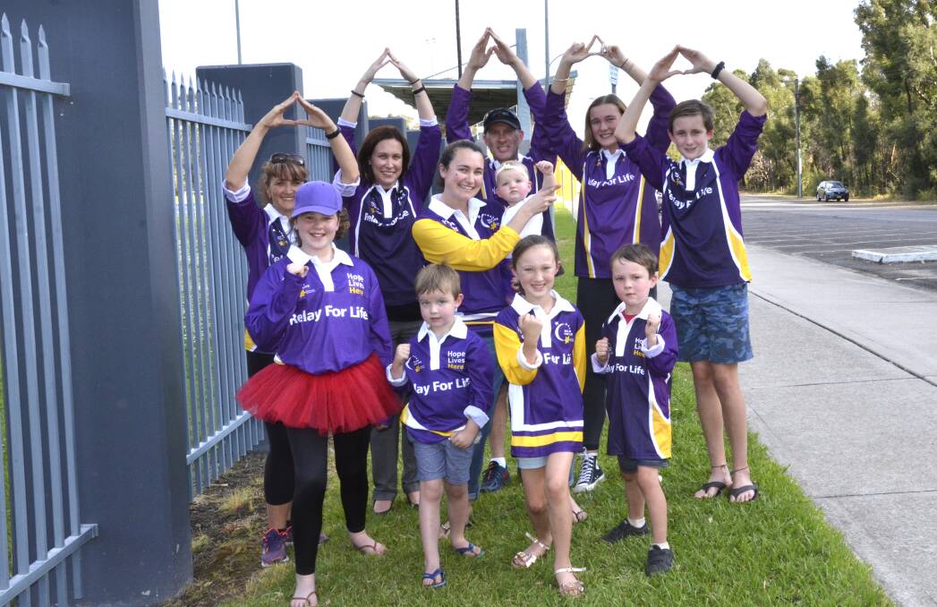 A-TEAM: Some of the 20-plus members of Ang's Army, who will walk in memory of Angella Whipps at the Cessnock Relay For Life on October 14.