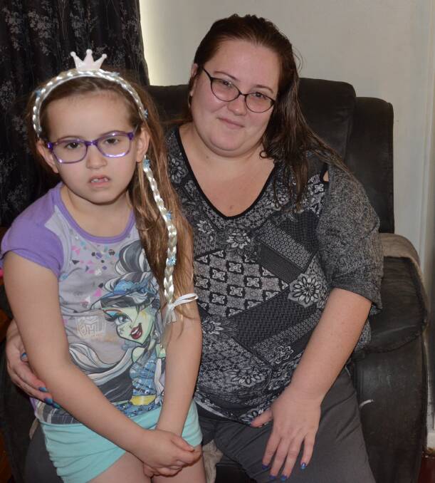 GENEROUS: Jadzia Diven, 7, and her mum Melanie will have their heads shaved at a fundraiser for the Cure Brain Cancer Foundation this Friday night.