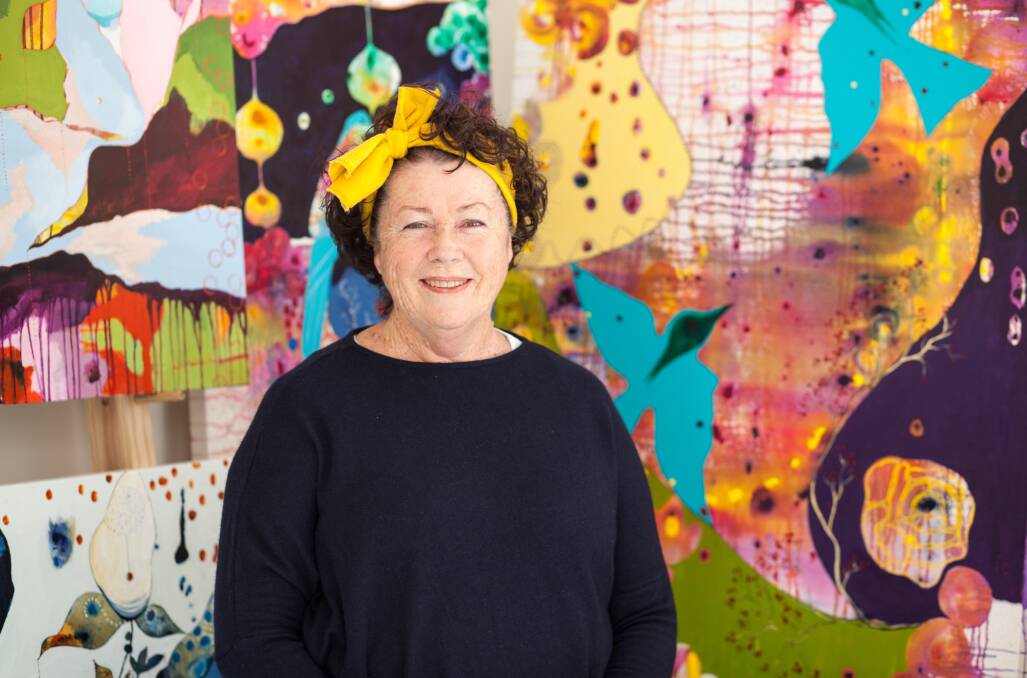 VIVID: Mount Vincent artist Lorraine Hall's exhibition 'This Place in Me' opens at Cessnock Regional Art Gallery on Wednesday. Picture: Nicole Spears