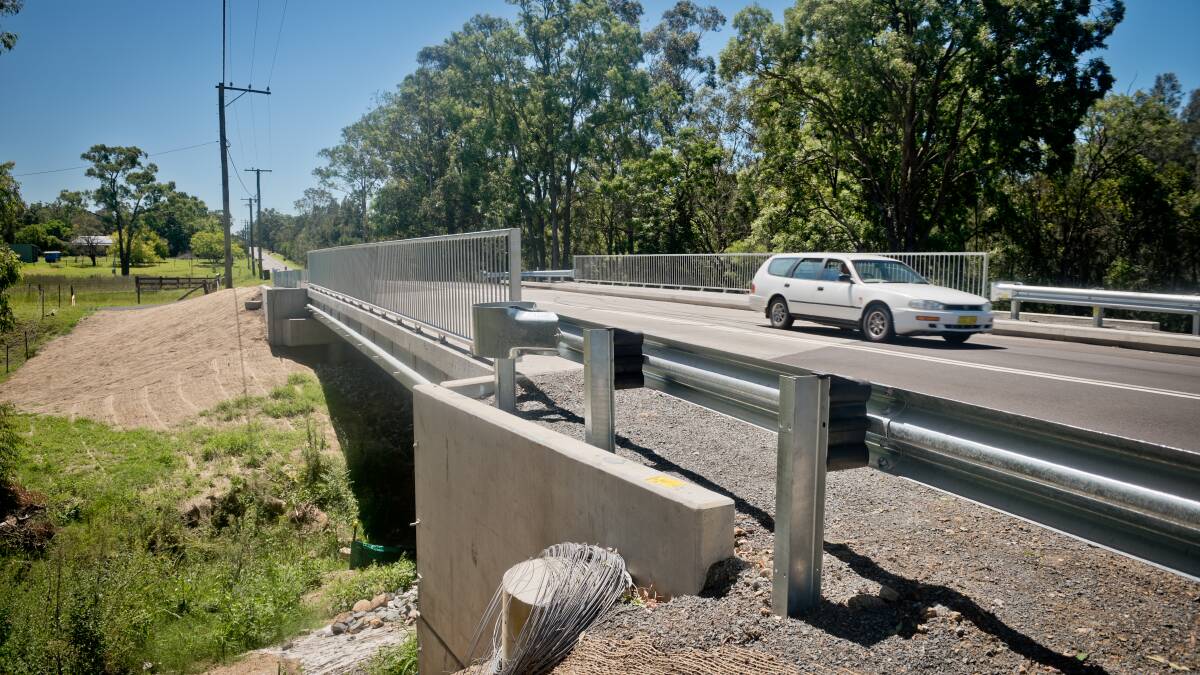 IMPROVEMENT: The new Frame Drive bridge (pictured) opened in February, and Cessnock Council has now secured funding for upgrade works on Frame Drive from Gingers Lane to Orange Street.