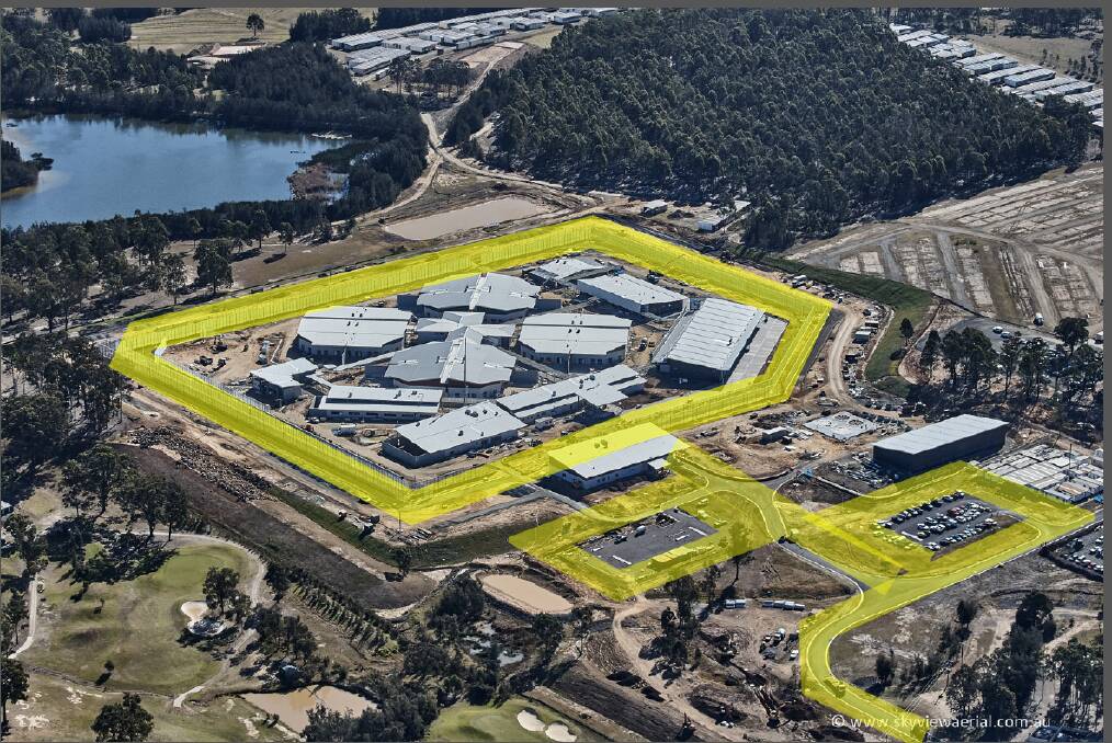 LIGHTS: The image above shows the location of perimeter and street lighting at the new building at Cessnock Correctional Centre. Picture: Corrective Services NSW