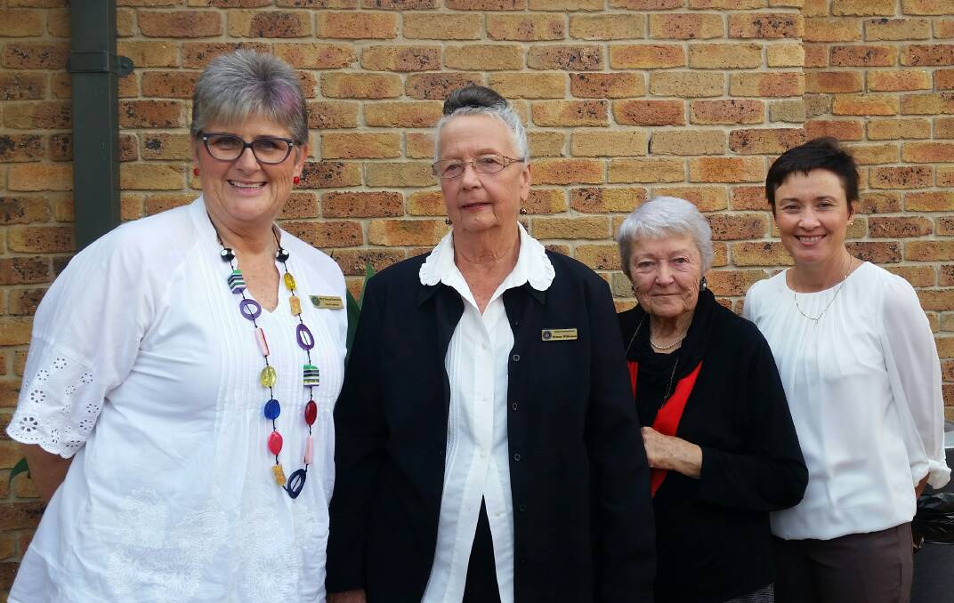 GET-TOGETHER: CWA state president Tanya Cameron and Cessnock Evening Branch members Yvonne Wilkinson, Joy Potts and new member Ellyce Schrader.