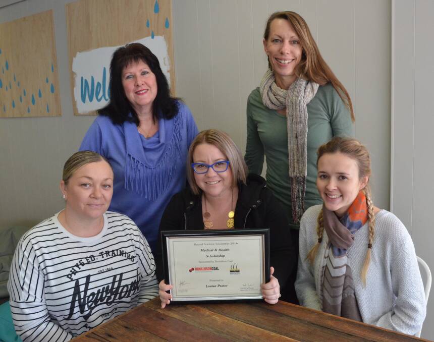 ENCOURAGEMENT: Pictured from left, current Uni4You participants Angela Solway and Suzanne Cairns; 2015 graduate and current ambassador Louise Prater; Uni4You team leader Michele Oshan and social work student Meg Aumuller. Picture: KRYSTAL SELLARS