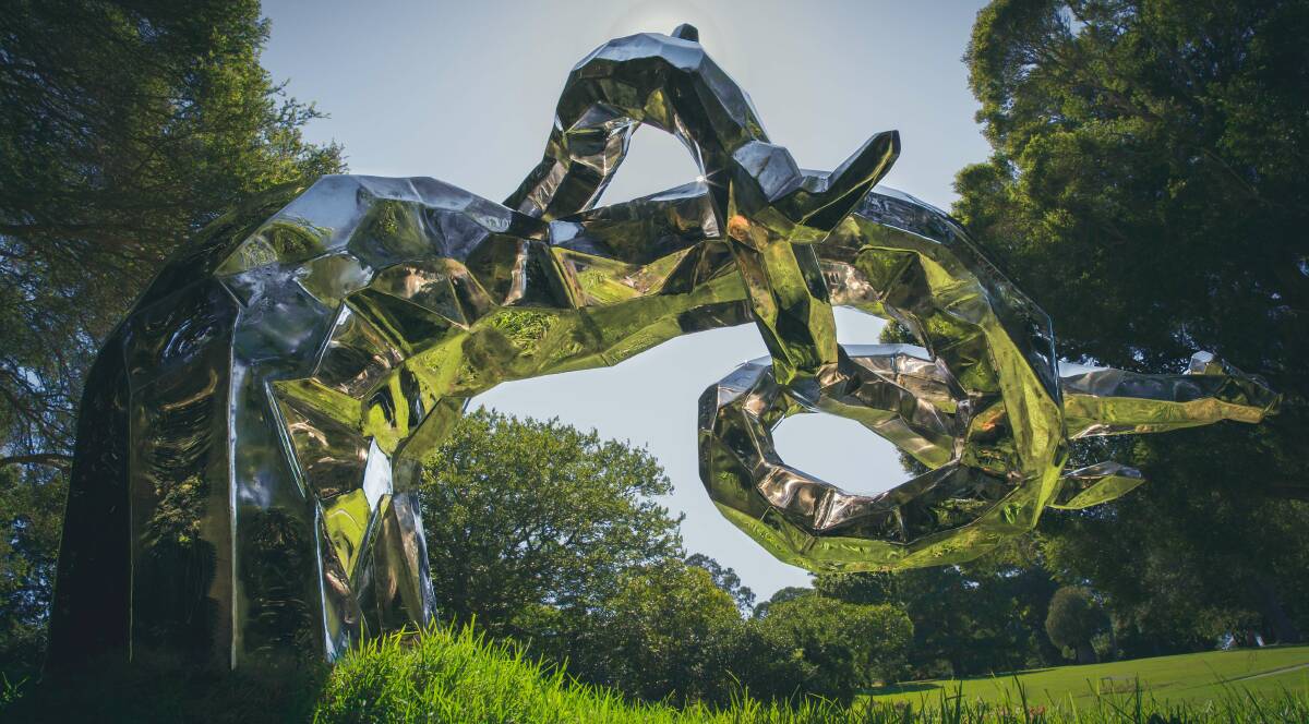 EYE-CATCHING: 'Illuminatrope' by David Hashimoto and Gabrielle Bates will be at Undercliff Winery for Sculpture in the Vineyards. Picture: Ilia Kotchen, Kotchenography