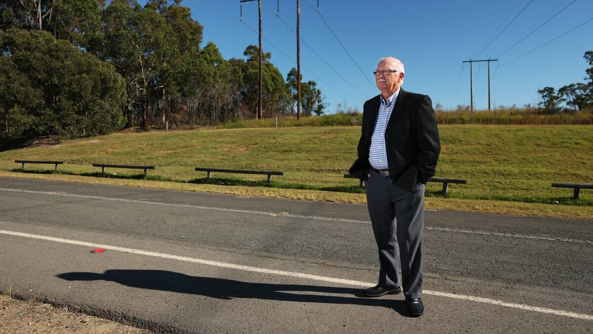 STANDING FIRM: Cessnock councillor Rod Doherty suggests the new Lower Hunter hospital should be located near the Hunter Expressway at Kurri Kurri. Picture: Simone De Peak