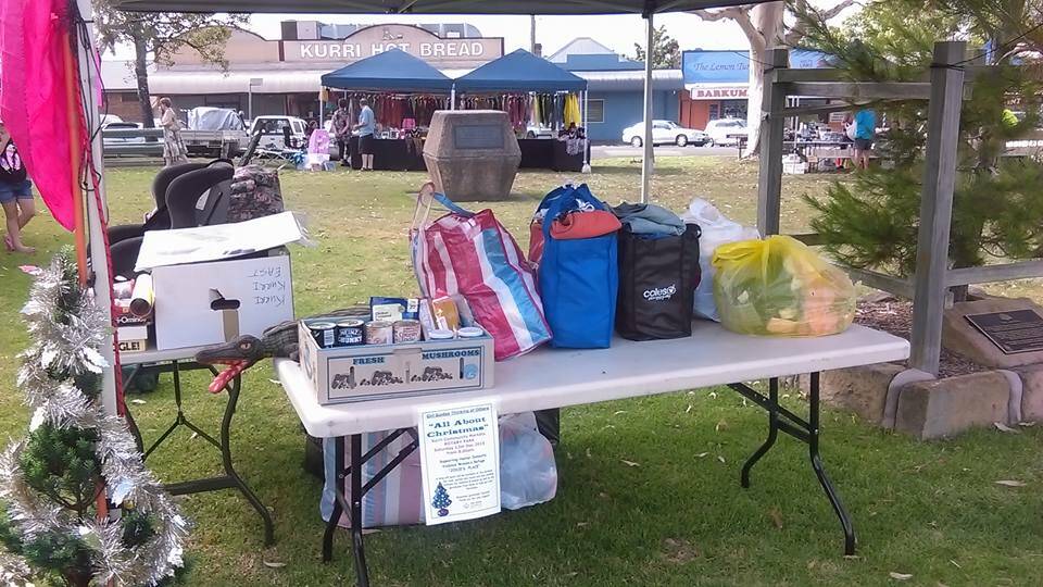 GENEROUS: Some of the goods that were dropped off for Jodie's Place at the Kurri Girl Guides markets last year. Picture: Facebook