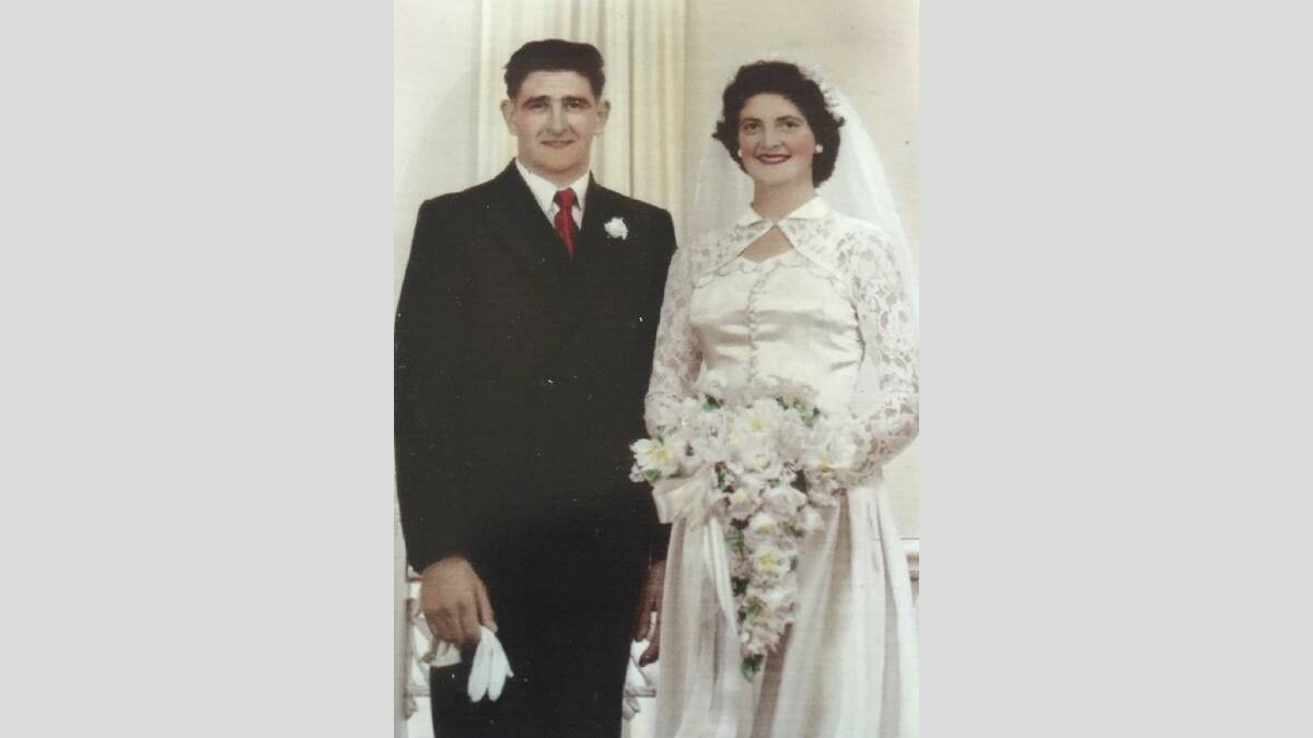 BEAUTIFUL DAY: Junior and Doreen Anderson on their wedding day, March 23, 1957.