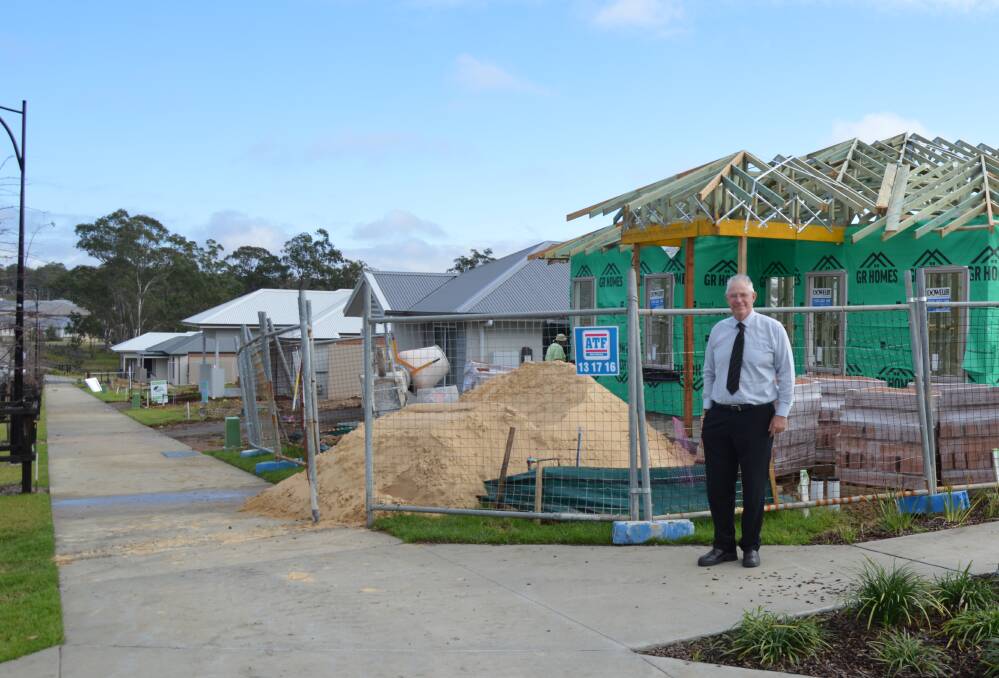 BOOMING: Cessnock mayor Bob Pynsent at Huntlee. Picture: supplied