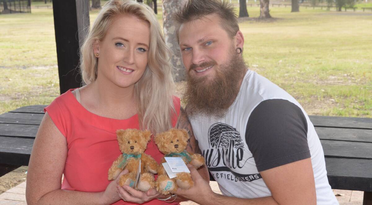 SHAVE FOR HOPE: Hannah and Daniel Phillips, of Paxton, are supporting the Bears Of Hope charity with a fundraiser at the Khartoum Hotel on April 30.