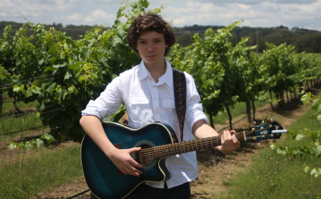 GREAT OPPORTUNITY: Aberdare singer-guitarist Finnian Johnson, 14, will attend the CMAA Junior Academy of Country Music in Tamworth in July. Picture: MICHELLE PAGE