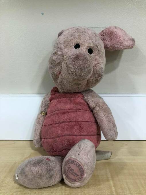 A lost Piglet teddy was found at John Hunter Hospital's emergency department.  
