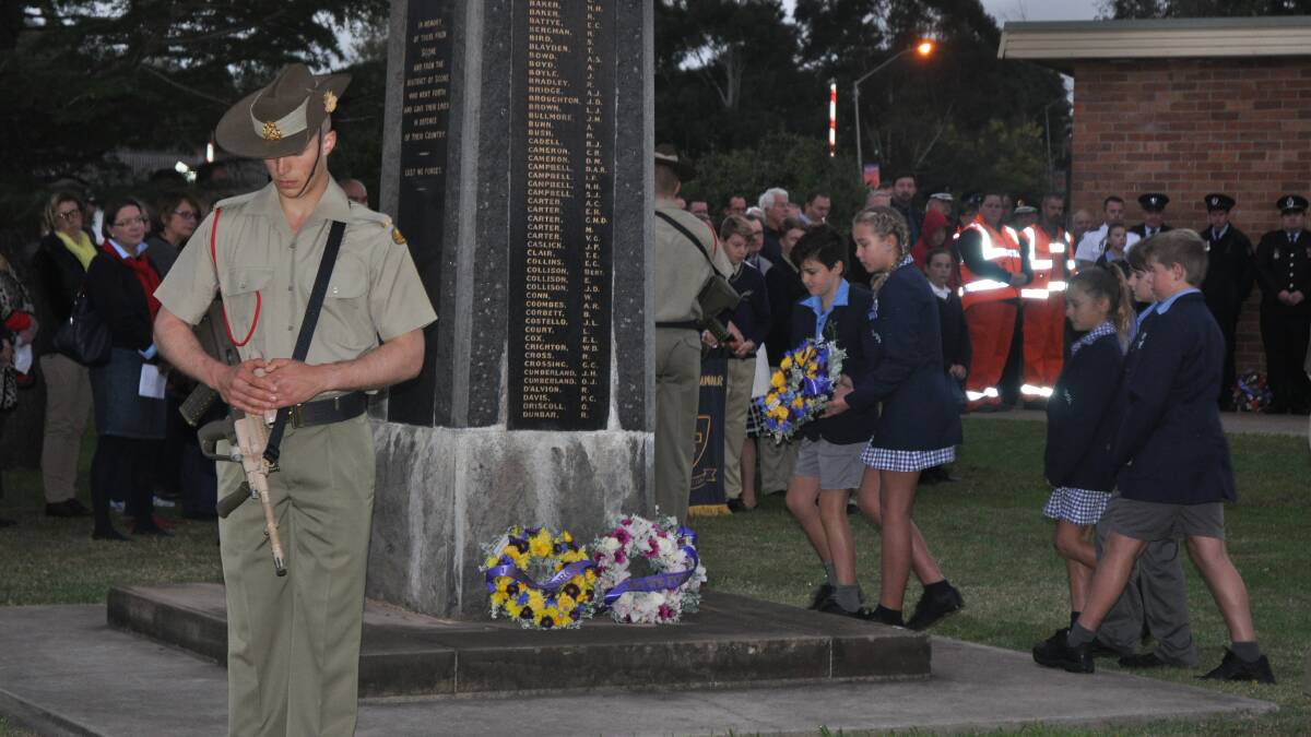 HUNDREDS were on hand to pay their respects at a dawn service, march down Kelly Street, and another service at 11am outside the Barwick House in Scone.