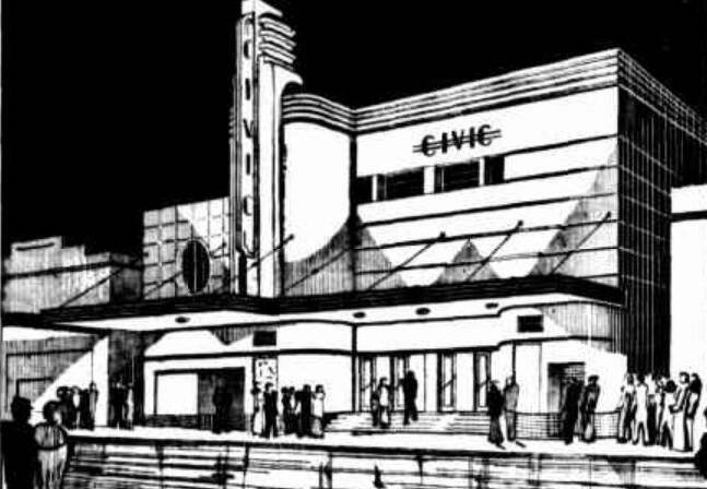 IMPRESSIVE: An architect's original sketch of the Scone Civic Theatre, which was published in The Scone Advocate back in 1938.