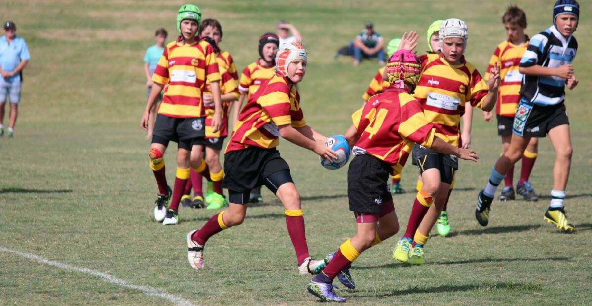 RUNNING GAME: Pokolbin Junior Rugby Club encourages kids to get out on the field and have fun.