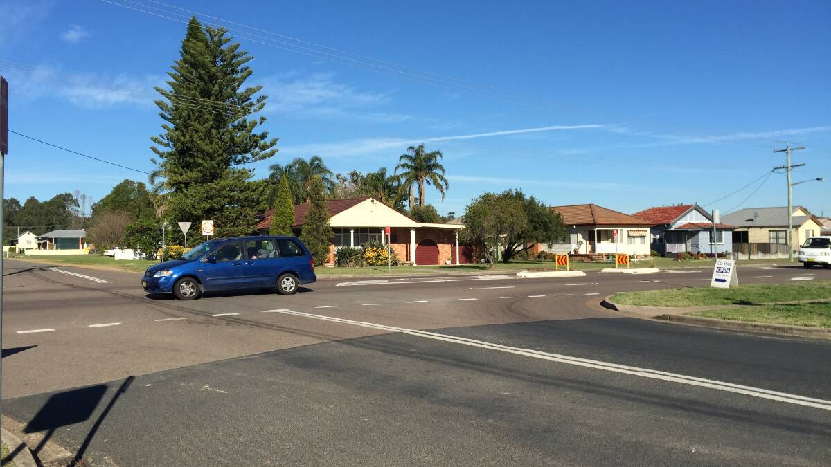 WORK: Pedestrian safety will also be improved with the new kerb alignment on Cessnock Road