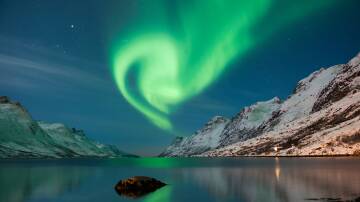 The polar lights in Norway. Picture Shutterstock