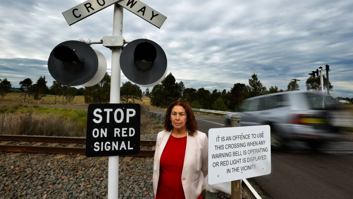 TICKET TO RIDE: Maitland Mayoral hopeful Cr Loretta Baker wants the railway line between Cessnock and Maitland reopened to passengers. Picture: Jonathon Carroll.