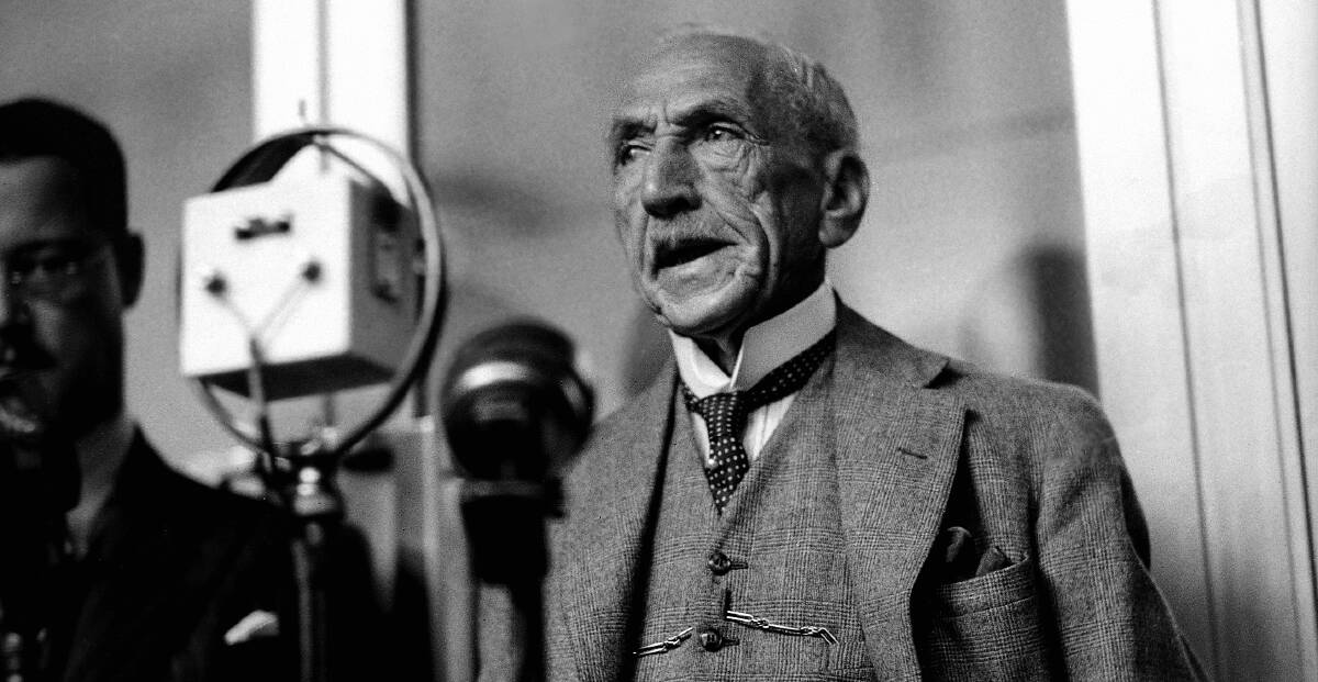 PUSH FOR CONSCRIPTION: Prime Minister Billy Hughes controversially wanted conscription which led to him being expelled from the Labor Party. 