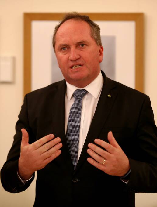 CRAZY INTENTION: Barnaby Joyce plans to move the Australian Pesticides and Veterinarian Medicines Authority from Canberra to Armidale 