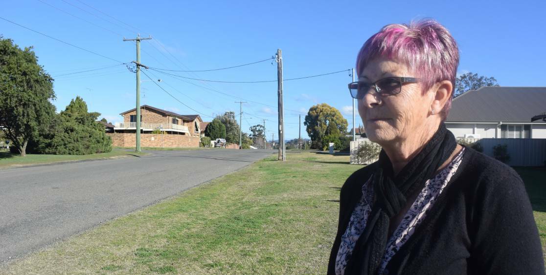 LOCK THE GATE: Lindsay Street resident Vicki West is among those who have called for the relocation of the Cessnock jail entrance. 