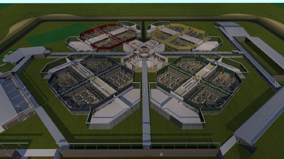 Concept designs for the new 'rapid-build' maximum security prison proposed to be built at Cessnock jail.