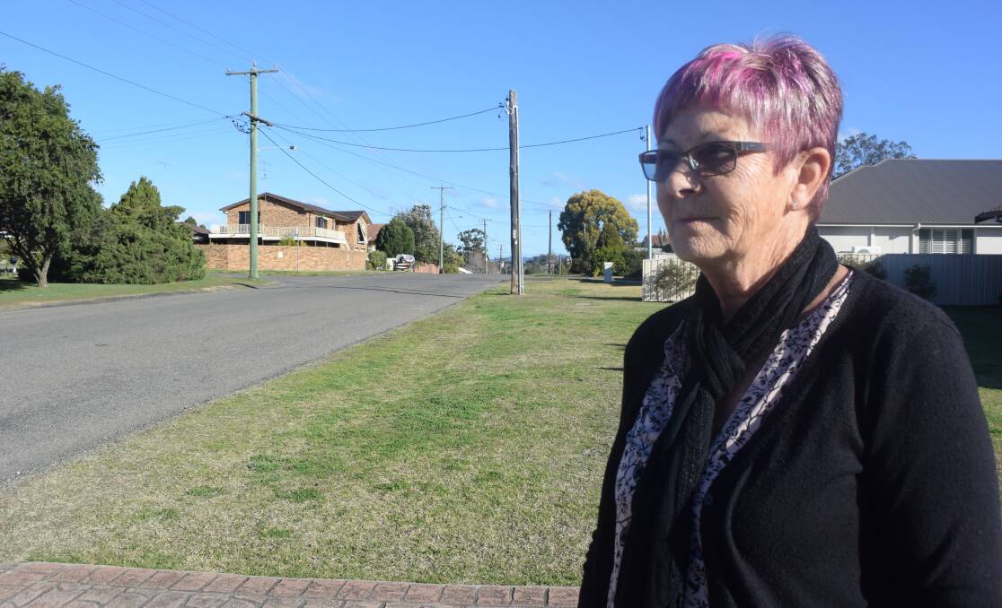 CONCERNED: Lindsay Street resident Vicki West opposes the expansion of Cessnock jail. Picture: Brodie Owen