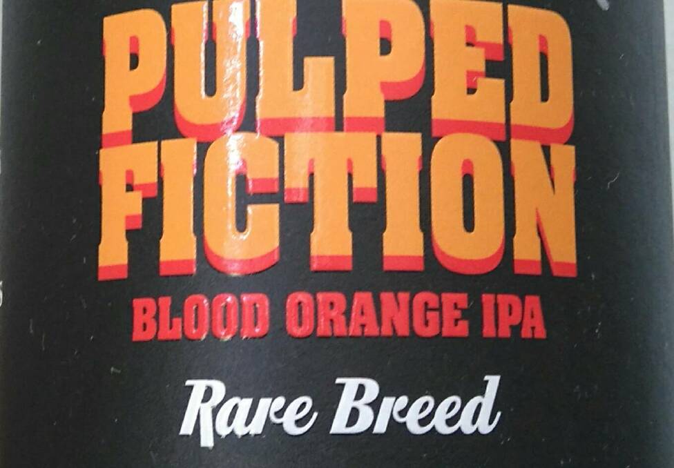 Pulped Fiction, Blood Orange IPA,  Mountain Goat, 7.8%, $12
3 stars