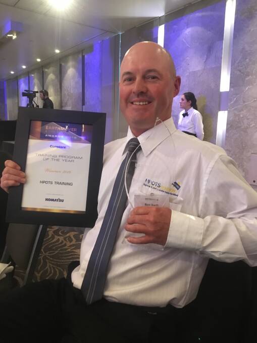 
Winner: Ben Swift, HPOTS Training Development Manager with the award for training program of the year 2016.