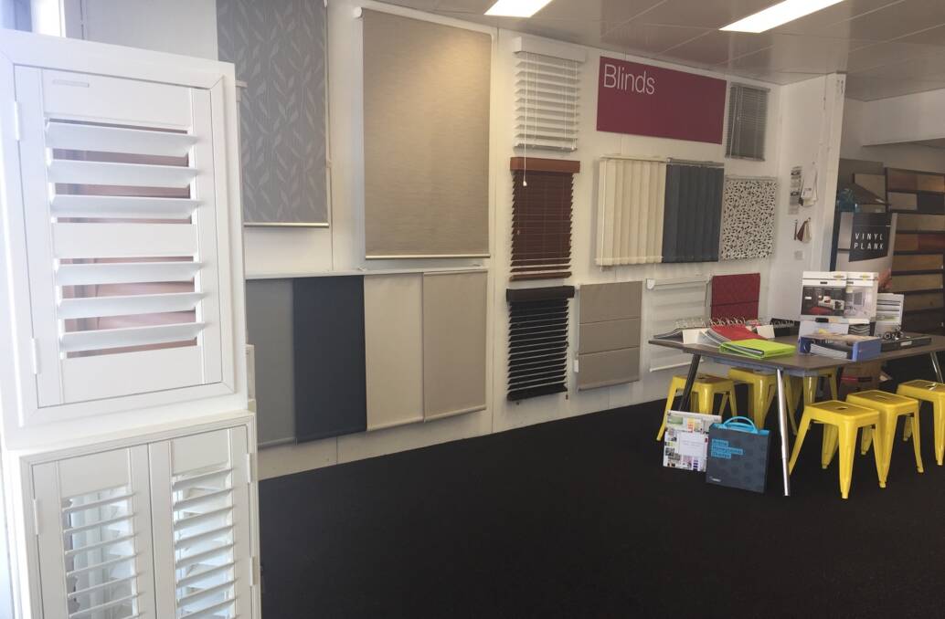 Showroom now open: Customers can head to the showroom at Cessnock to view the range of blinds, awnings and shutters and talk to the friendly team.