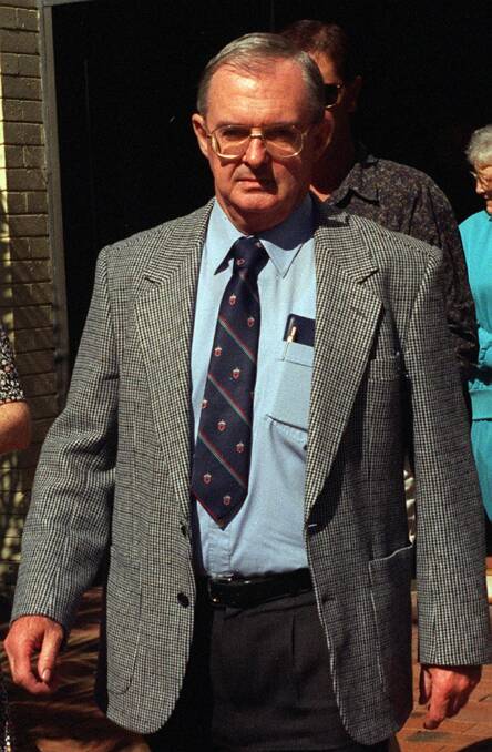 Father Vince Ryan in 1996 after he was charged with child sex offences against young boys. 