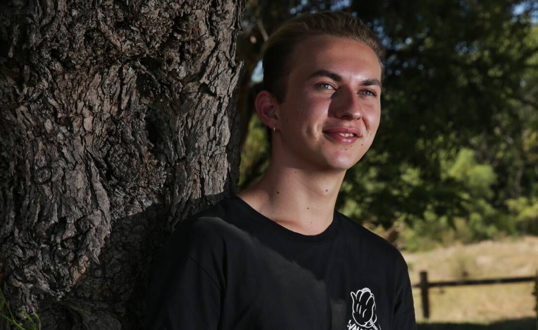 Success: Muswellbrook HSC student Gerry Loadsman, who tangled with bureaucracy after striving for artistic merit with his outstanding film. Picture: Simone De Peak.
