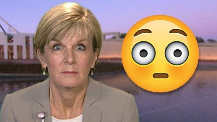 Australian Foreign Minister Julie Bishop is a big fan of emojis. Photo: AFR