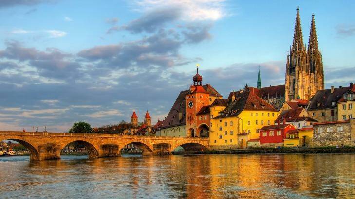 Regensburg sits on the confluence of the Danube, Naab and Regen rivers in Germany. Photo: Steve Daggar Photography