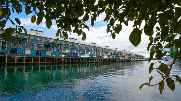 The Finger Wharf at Woolloomooloo, which is home to the Ovolo Hotel. Photo: Peter Rae