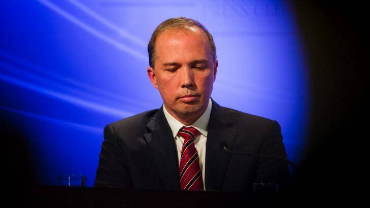 Immigration and Border Protection Minister Peter Dutton. Photo: Rohan Thomson