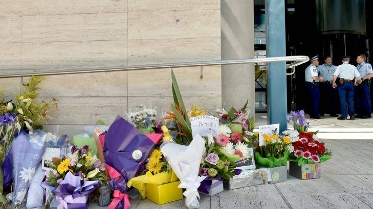 The Parramatta police headquarters pictured after the shooting of employee Curtis Cheng.  Photo: Steven Siewert