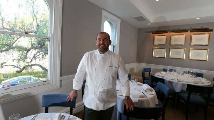 Right spot: Guillaume Brahimi at his new intimate restaurant in Paddington. Photo: Peter Rae
