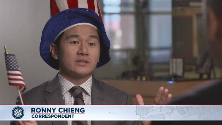 Ronny Chieng on the Daily Show.  Photo: Comedy Central
