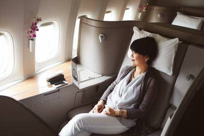 Cathay Pacific first class.